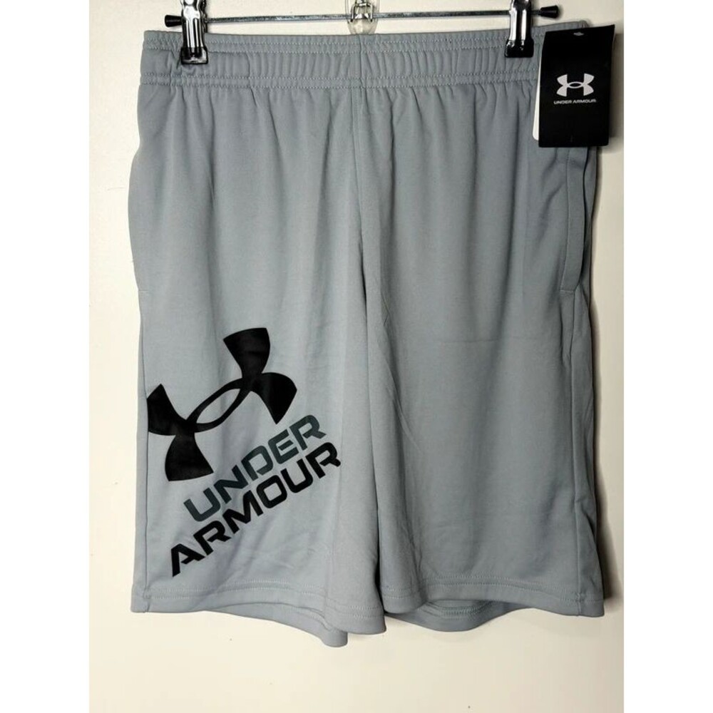 Under armour gray shorts athletic boys youth large